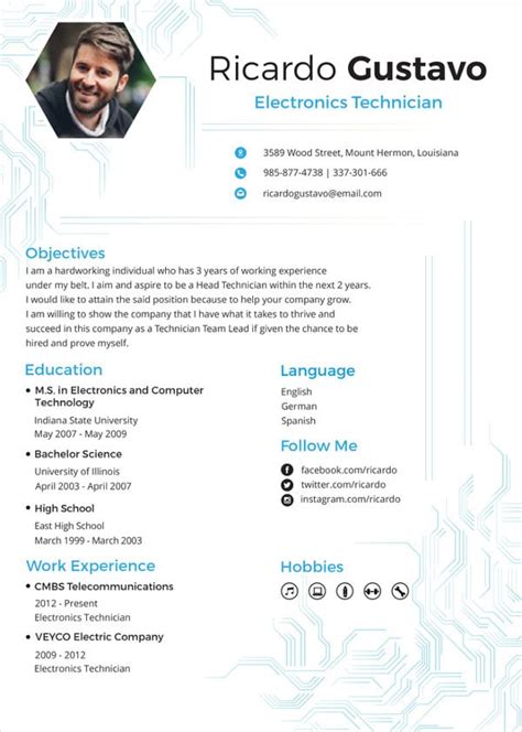How To Write an Electronics Technician Resume (With Template  .